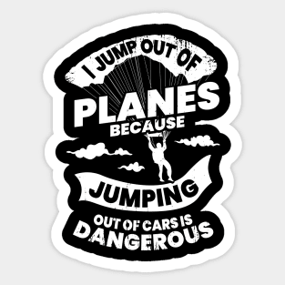 Skydiving Parachuting Skydiver Parachutist Gift Sticker